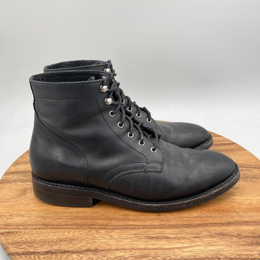 Thursday Boot Co President Boots Mens Size 9.5 Wide Black Leather